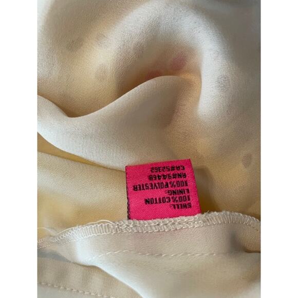 Betsey Johnson NWT Summer Button Front Yellow Eyelet Dress Cap Sleeve Size 14‎ - Picture 7 of 7